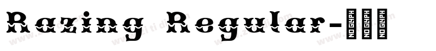 Razing Regular字体转换